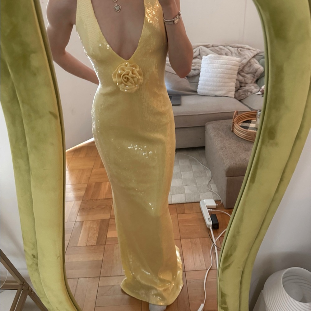 Meshki Eliza Rose Sequin Maxi Dress